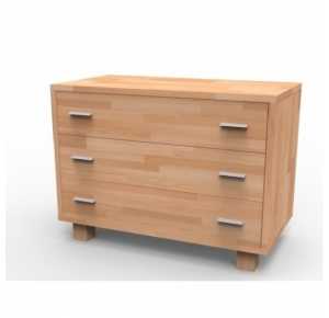 Luxusná komoda z masívu K3Z, BUK prírodný Obrázok pre Luxusná komoda z masívu K3Z, BUK prírodný