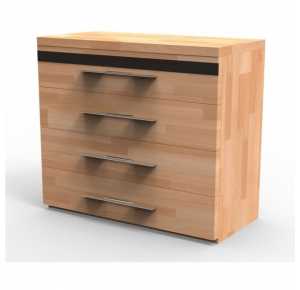 Vysoká masívna komoda M4Z, BUK prírodný Obrázok pre Vysoká masívna komoda M4Z, BUK prírodný