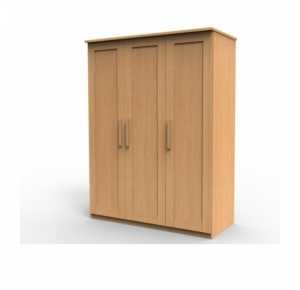 Luxusná masívna skriňa Petra - P3DDD, BUK prírodný Obrázok pre Luxusná masívna skriňa Petra - P3DDD, BUK prírodný