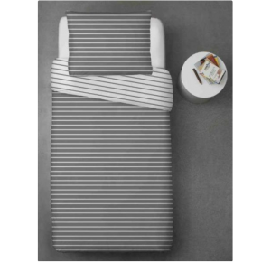 Bavlnené obliečky - pásiky sivé Obrázok pre Bavlnené obliečky - pásiky sivé