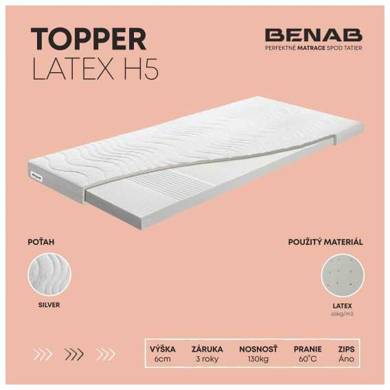 Obrázok pre Matrac BENAB TOPPER LATEX H5