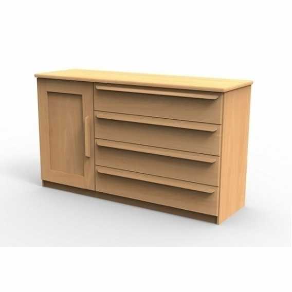 Obrázok pre Komoda z luxusného masívu P3DZ, BUK prírodný