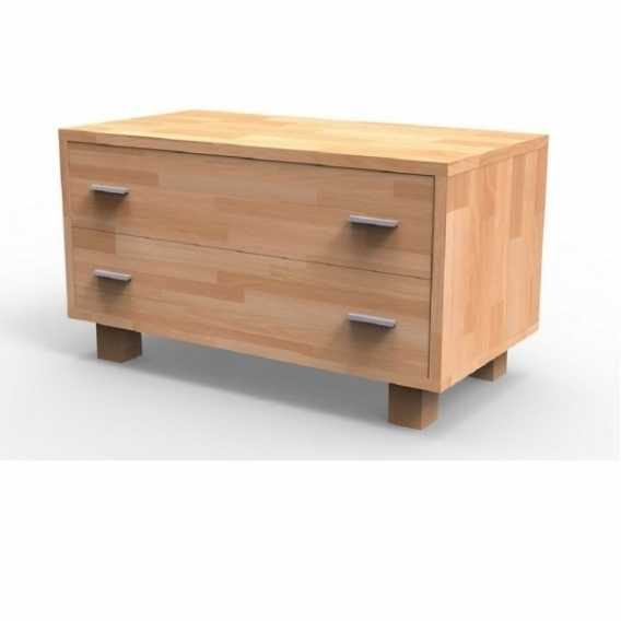 Obrázok pre Praktická masívna komoda K2Z, BUK prírodný