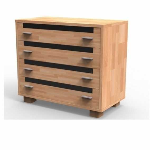 Obrázok pre Štýlová masívna komoda S4Z, BUK prírodný